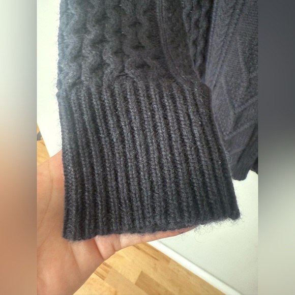 NWT Rails Jesse Wool & Cashmere Cable Knit Sweater Dress in Midnight Size Large - Picture 11 of 11